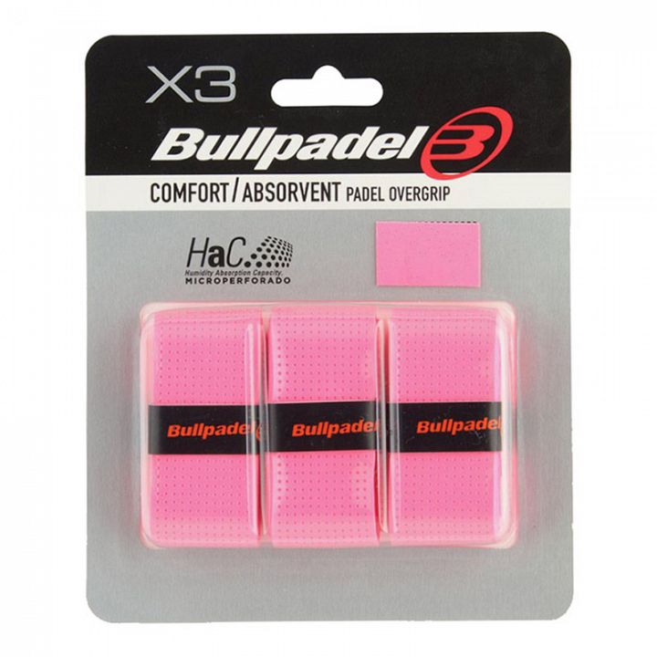 Bullpadel GB-1200 Comfort Overgrip 3-Pack Neon Pink